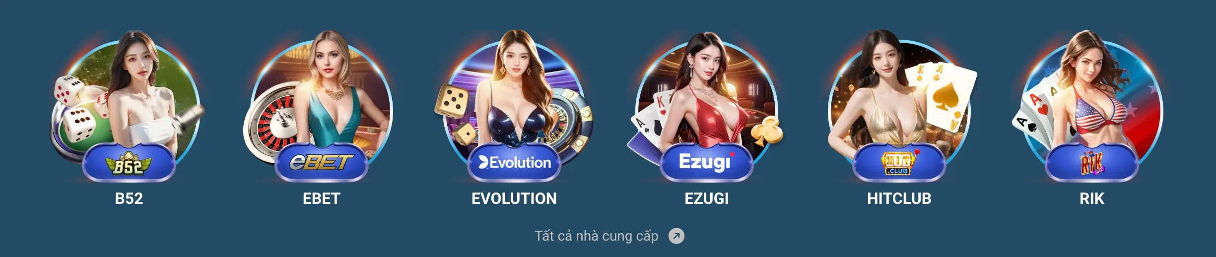 Sảnh live casino online wi88